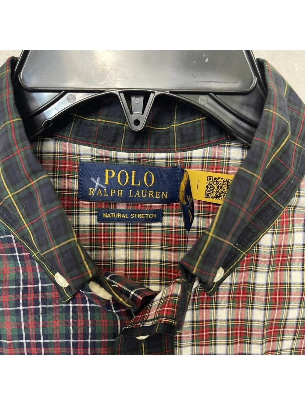 Polo Ralph Lauren Christmas Holiday Plaid Long Sleeve Button Up Boys 14 16 NWT